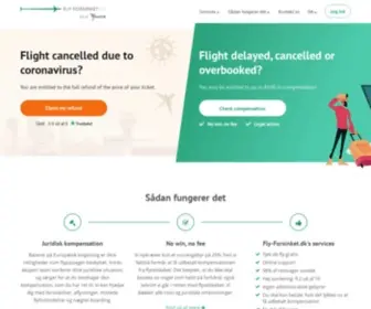 FLY-Forsinket.dk(Kompensation for forsinkede eller aflyste fly) Screenshot