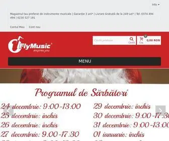 FLY-Music.ro(Magazinul tau complet de instrumente muzicale) Screenshot