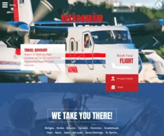 FLY-Winair.com(The dependable airline of the caribbean) Screenshot