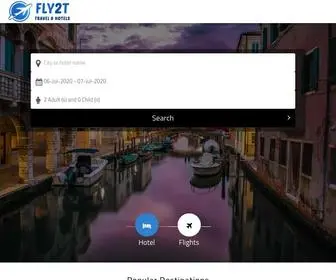 FLY2T.com(Fly2T Home Page) Screenshot