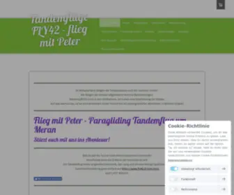 FLY42.it(FLY42 flieg mit Peter Tandemflug Vigiljoch) Screenshot