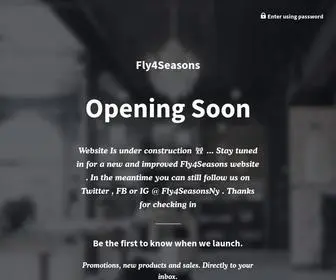 FLY4Seasons.com(Fly4Seasons) Screenshot