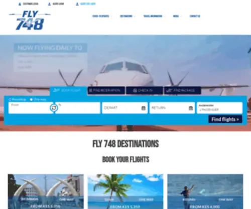 FLY748.com(Fly 748) Screenshot