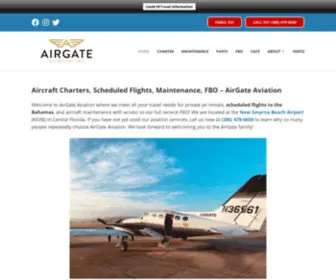 Flyairgate.com(Scheduled Flights to the Bahamas) Screenshot