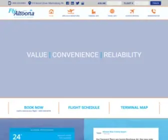 Flyaltoona.com(Altoona-Blair County Airport) Screenshot