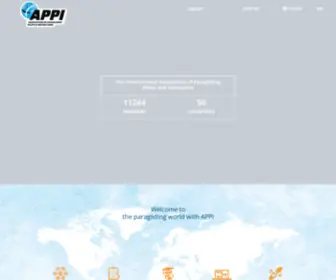 Flyappi.org(The international association of paragliding pilots and instructors) Screenshot