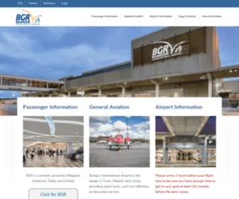 FLybangor.com(Bangor International Airport) Screenshot