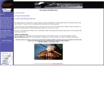 FLycaster.com(A Fly Fishing Club Directory for fly fishing clubs) Screenshot