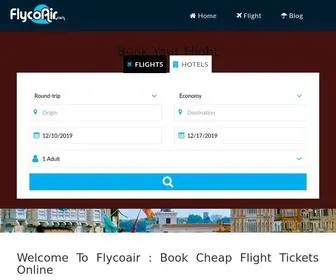 FLycoair.com(Cheap Flights) Screenshot