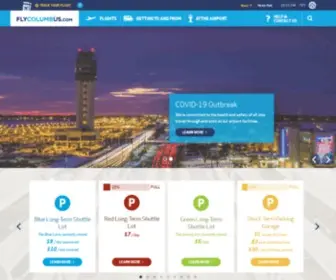 FLycolumbus.com(John Glenn International (CMH) and Rickenbacker (LCK) Airports) Screenshot