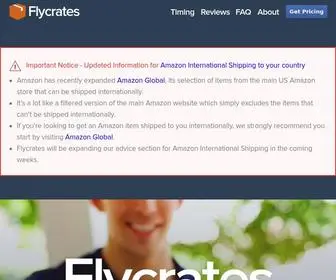 FLYcrates.com(International Amazon Shipping) Screenshot