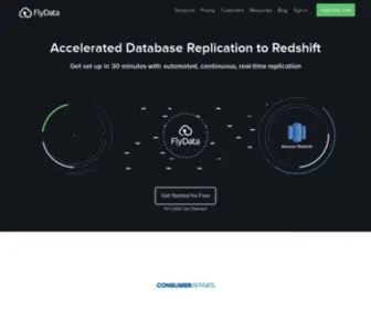 FLydata.com(Real Time MySQL Replication to Amazon Redshift) Screenshot