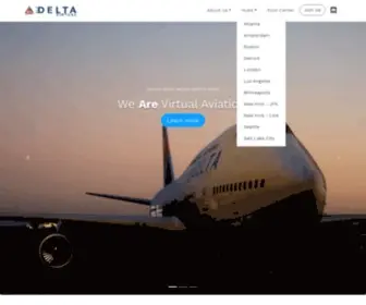 FLydeltavirtual.com(Fly Delta Virtual) Screenshot