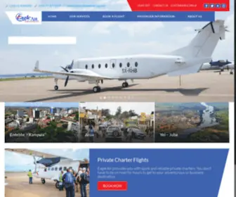 Flyeagleuganda.com(Eagle Air) Screenshot