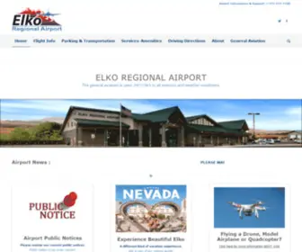 Flyelkonevada.com(Elko Regional Airport) Screenshot