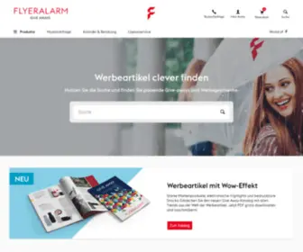 Flyeralarm-Giveaways.com(Werbeartikel bedrucken bei FLYERALARM Give Aways) Screenshot