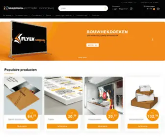 Flyercompany.nl(Koopmans printmedia webshop) Screenshot