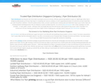 Flyerdistributionsingapore.sg(Trusted Flyer distribution Singapore Company) Screenshot