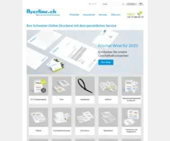 Flyerline.ch(Online Druckerei) Screenshot