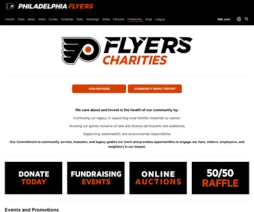 Flyerscharityclassic.com(Flyerscharityclassic) Screenshot