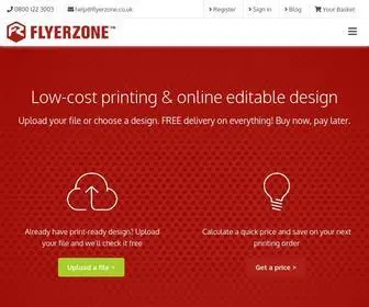 Flyerzone.co.uk(Cheap Printing & Design of Flyers) Screenshot