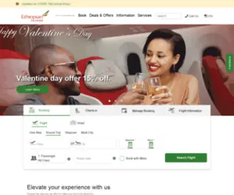 Flyethiopian.com(Ethiopian Airlines Official Website) Screenshot