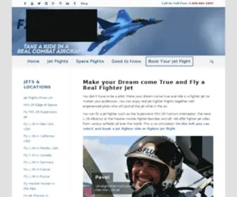 FLyfighterjet.com(Fly a jet) Screenshot