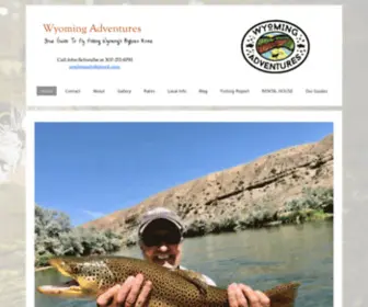 FLyfishbighorn.com(Wyoming Adventures Bighorn River Fly Fishing Guide Services) Screenshot