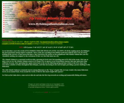 FLyfishingatlanticsalmon.com(Miramichi Country Haven Lodge) Screenshot