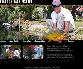 FLyfishpeacocks.com(Bass fishing trips) Screenshot