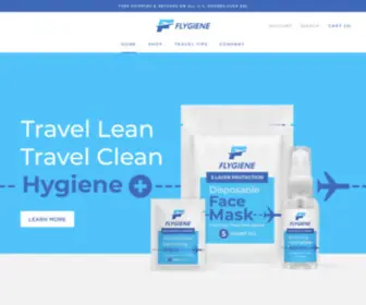 FLygiene.com(Travel Size Health & Hygiene Products) Screenshot