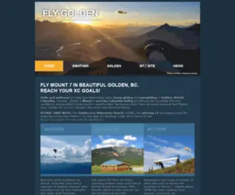 FLygolden.ca(Paragliding & Hang Gliding in Golden BC Canada) Screenshot