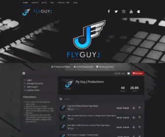 FLyguyj.com(Buy Beats Online) Screenshot