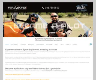 FLYGyro.com.au(Byron Bay Gyrocopters) Screenshot