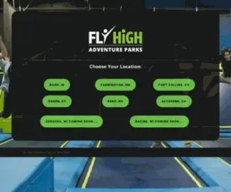 FLyhightrampolinepark.com(Fly High Adventure Parks) Screenshot