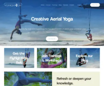 FLyhighyoga.com(Fly High Yoga) Screenshot