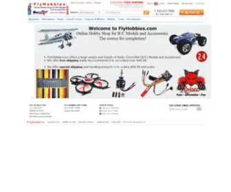 FLyhobbies.com(Fly Hobbies offers already built model aircraft) Screenshot