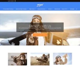 FLyhova.com(HOVA Flight Services) Screenshot