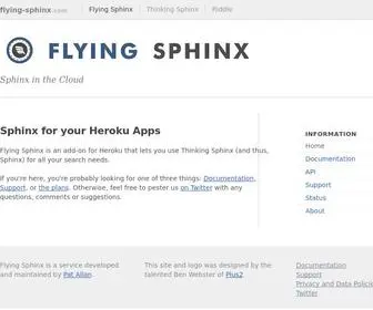 Flying-Sphinx.com(Flying Sphinx) Screenshot