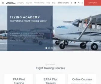 Flyingacademy.com(Your easiest way to aviation) Screenshot