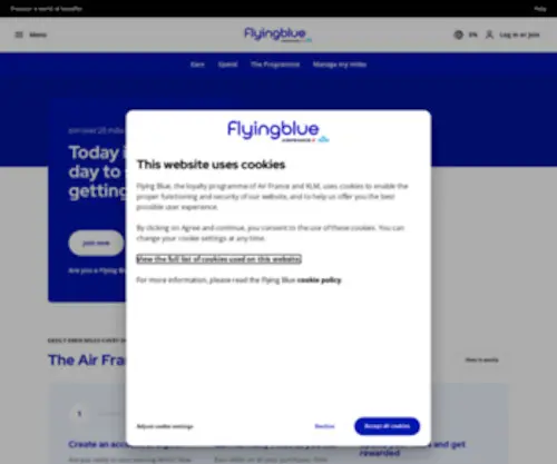 Flyingblue.ca(Flying Blue) Screenshot