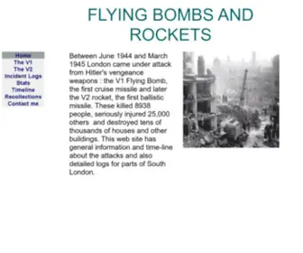 Flyingbombsandrockets.com(V1's) Screenshot