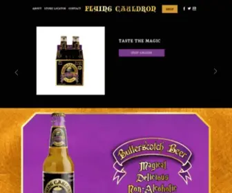 Flyingcauldron.com(Experience Magic with Flying Cauldron Butterscotch Beer) Screenshot
