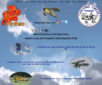 Flyingcircusairshow.com(Flying Circus Aerodrome & Airshow) Screenshot