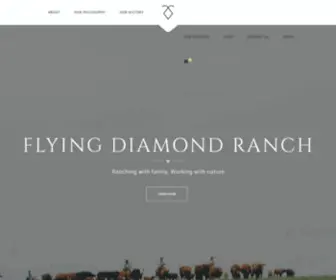 Flyingdiamondcattleranch.com(The Flying Diamond Ranch) Screenshot