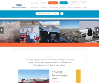 Flyingdoctor.org.au(Royal Flying Doctor Service of Australia) Screenshot