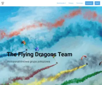 Flyingdragons.pl(Synchroniczne pokazy na paralotniach z napędem Pokazy lotnicze) Screenshot