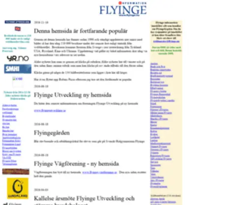 Flyinge.nu(Flyinge Information Hemsida) Screenshot