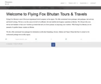 Flyingfoxbhutan.com(Bhutan Tours & Travels) Screenshot