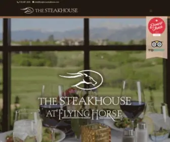 Flyinghorsesteakhouse.com(The Steakhouse at Flying Horse) Screenshot